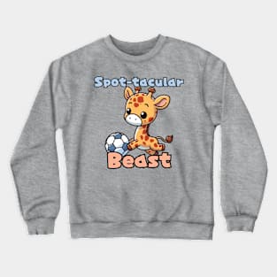 Football player giraffe Crewneck Sweatshirt